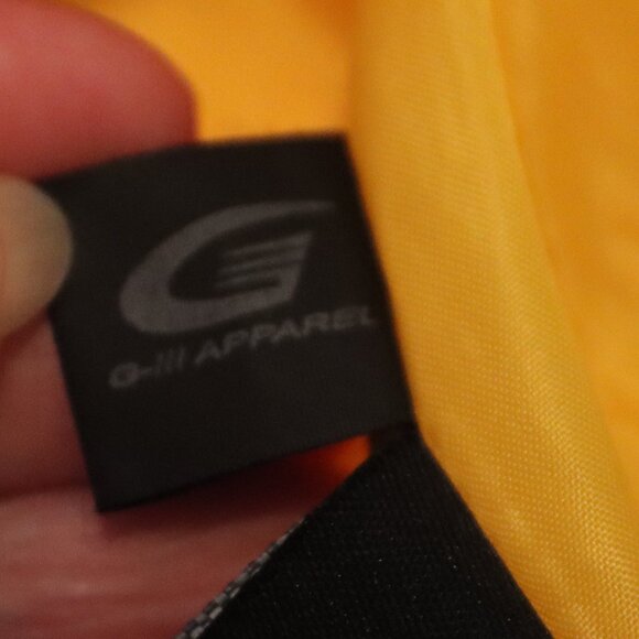 Black Rivet Sunny Yellow Trench Water Resistant Jacket Tie Belt Size Large - Picture 4 of 16